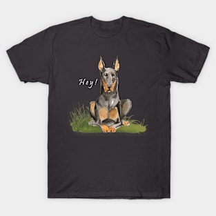 Doberman Greetings T-Shirt